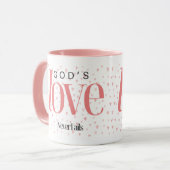 Gottes Liebe Versage nie Tasse (Vorderseite Links)