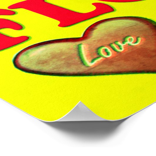 Gottes Liebe wird in unser Herz gegossen. Poster (Ecke)