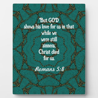 Gottes Liebe Zitat Romans 5:8 Fotoplatte