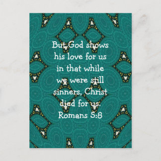 Gottes Liebe Zitat Romans 5:8 Postkarte