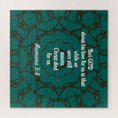 Gottes Liebe Zitat Romans 5:8 Puzzle (Horizontal)