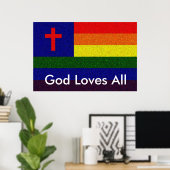 Gottes Lieben Poster (Heimbüro)