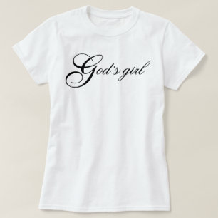 "Gottes Mädchen" ästhetische Engelschrift-Affirmat T-Shirt