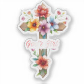 Gottes Mädchen Aufkleber (Vorderseite)