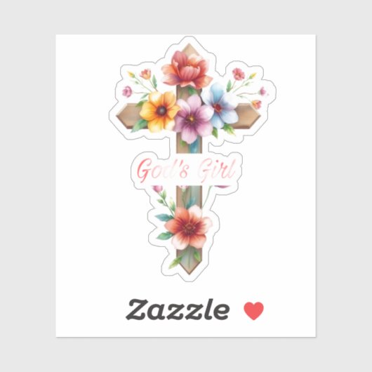 Gottes Mädchen Aufkleber (Blatt)