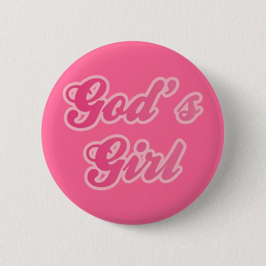 Gottes Mädchen Button (Vorderseite)