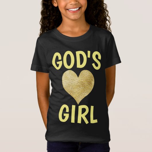 GOTTES MÄDCHEN CHRISTLICHE MÄDCHEN ZEHNEN T - SHIR T-Shirt (Vorderseite)