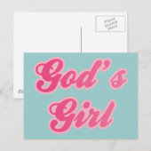 Gottes Mädchen Postkarte (Vorne/Hinten)