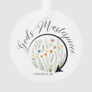 Gottes Meisterwerk Epheser 2:10 Bibelvers Ornament