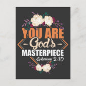 Gottes Meisterwerk Ephesianer 2:10 Bibelverse Postkarte (Vorderseite)
