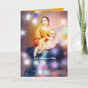 Gottes Meisterwerk ist Mutter Feiertagskarte
