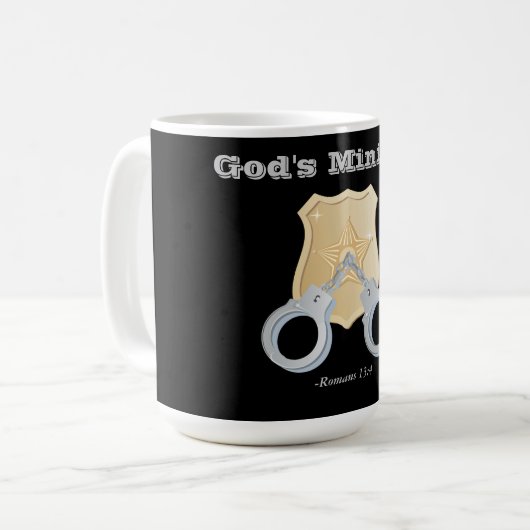 Gottes Minister Customize mit Namen oder Initialen Kaffeetasse (Vorderseite Links)