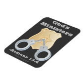 Gottes Minister Detektives Abzeichen Magnet (Linke Seite)