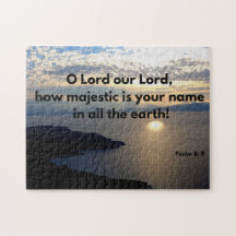 Gottes Name ist Majestic Psalm 8 Bibel Verse