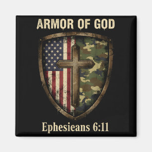 Gottes Panzer Tarnkreuz religiöser Glaube Magnet