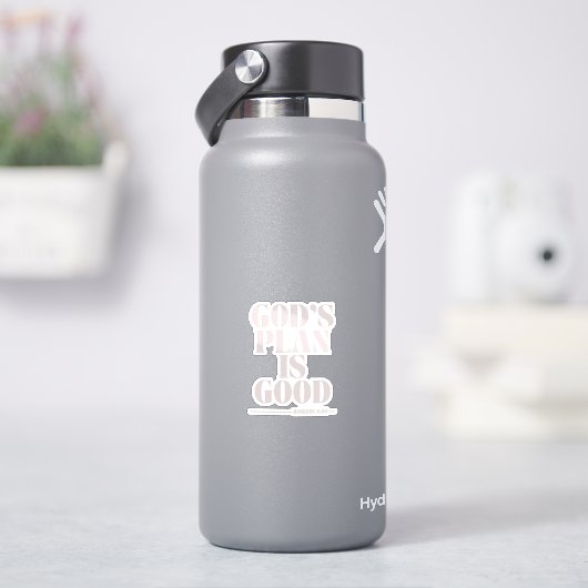 Gottes Plan ist gut – Römer 8:28 Aufkleber (HydroFlask)
