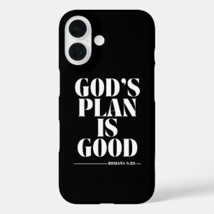 Gottes Plan ist gut - Römer 8:28 iPhone 16 Hülle