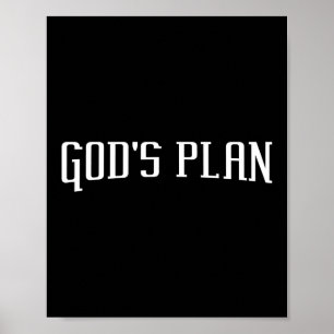 Gottes Plan Jesus Faith Poster