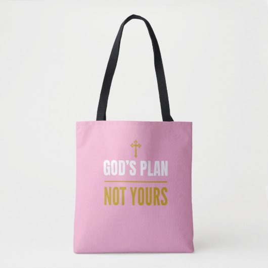 Gottes Plan, nicht deiner – Tasche (Vorderseite)