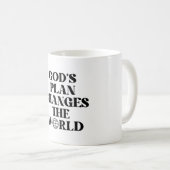 Gottes Plan verändert die Tasse des Weltkaffees (VorderseiteRechts)