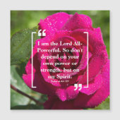 Gottes Power: Heiliger Geist Rosa Magnet-Karte Magnetkarte (Vorderseite)