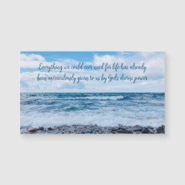 Gottes Power Inspirational Beach Fotografy Magnet