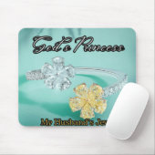 Gottes Prinzessin Bling Light Türkis Mouse Pad Mousepad (Mit Mouse)