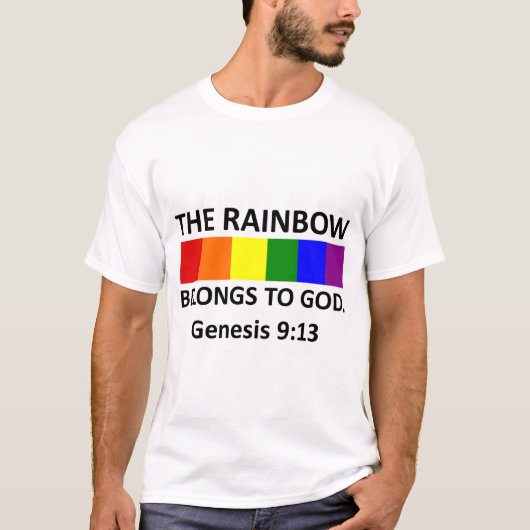Gottes Regenbogen T-Shirt (Vorderseite)