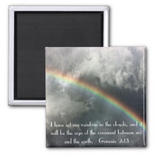 Gottes Regenbogenbibel Genesis 9:13 Magnet