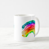 Gottes Regenbogenversprechen Kaffeetasse (VorderseiteRechts)
