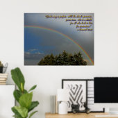 Gottes Regenbogenversprechen Poster (Heimbüro)