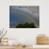 Gottes Regenbogenversprechen Poster (Küche)