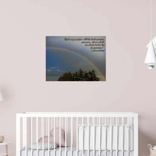 Gottes Regenbogenversprechen Poster (Kinderzimmer 2)