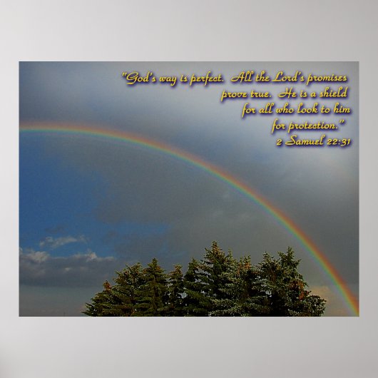 Gottes Regenbogenversprechen Poster (Vorne)