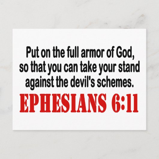 Gottes Rüstung Postkarte (Vorderseite)