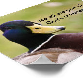 Gottes Schöpferposter Poster (Ecke)