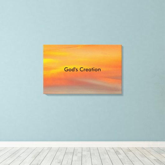Gottes Schöpfung Leinwanddruck (Insitu (Holzboden))