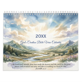 Gottes Schöpfungsbibelvers-Kalender Kalender