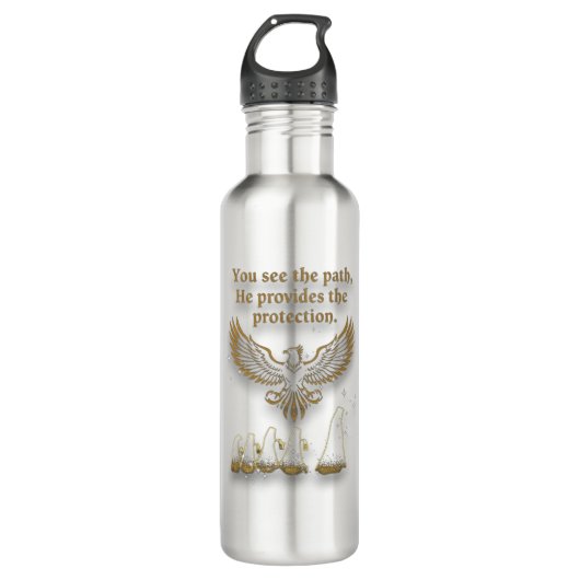 Gottes Schutz Edelstahlflasche (Vorderseite)