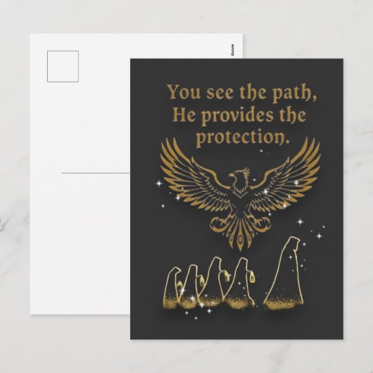 Gottes Schutz Feiertagspostkarte (Vorne/Hinten)