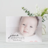 Gottes Segen-Adoption-Ankündigungskarte Ankündigung (Stehend Vorderseite)