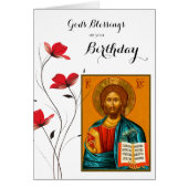 Gottes Segen zum Geburtstag Orthodox Christlich (Vorne)