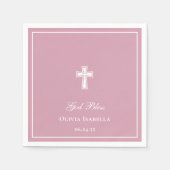 Gottes segensreiches Cross Girl Baptisse Serviette (Vorderseite)