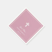 Gottes segensreiches Cross Girl Baptisse Serviette (Ecke)