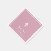 Gottes segensreiches Cross Girl Baptisse Serviette (Ecke)