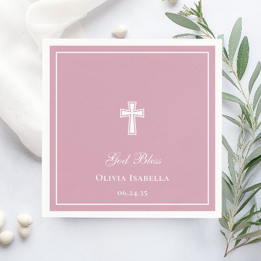 Gottes segensreiches Cross Girl Baptisse Serviette