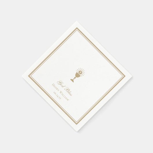 Gottes segne junge Kommune Serviette (Ecke)