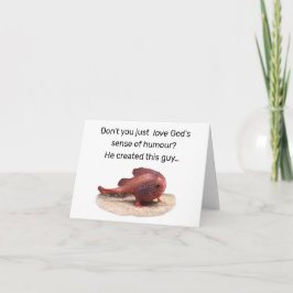 Gottes seltsame Schöpfung Dankeskarte