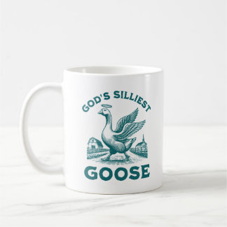 Gottes Silarly Goose Bird Funny Sarcastic Sprichwo Kaffeetasse