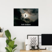 Gottes Sneakers Text Poster (Heimbüro)